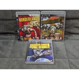 Borderlands PS3 Lot of 3 Games Bundle 1 / 2 & The Pre-Sequel Sony PlayStation 3